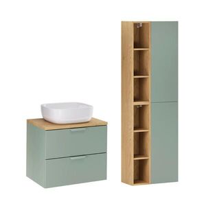 Petits-meubles KÚPEĽŇOVÝ NÁBYTOK 60.6cm Oria 2-dielna súprava Zelená vyobraziť