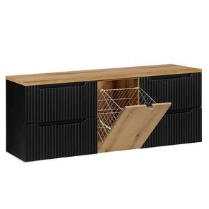 Petits-meubles SPODNÁ UMÝVADLOVÁ SKRINKA 160.4cm Riva Čierna vyobraziť