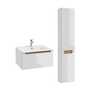 Petits-meubles KÚPEĽŇOVÝ NÁBYTOK 60cm Livia 2-dielna súprava Biela vyobraziť