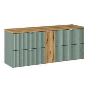 Petits-meubles SPODNÁ UMÝVADLOVÁ SKRINKA 140.4cm Jade Zelená a drevo vyobraziť