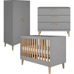 Petits-meubles IZBA PRE BÁBÄTKO 3-dielny Kubi Šedá vyobraziť
