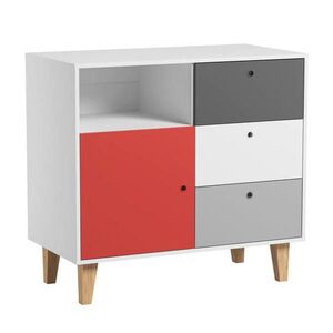 Petits-meubles PREBAĽOVACIA KOMODA Concept červená vyobraziť