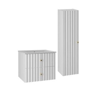 Petits-meubles KÚPEĽŇOVÝ NÁBYTOK 60cm Izae 2-dielna súprava Biela vyobraziť