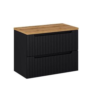 Petits-meubles SPODNÁ UMÝVADLOVÁ SKRINKA 80.4cm Riva Čierna a drevo vyobraziť