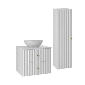 Petits-meubles KÚPEĽŇOVÝ NÁBYTOK 60.6cm Izae 2-dielna súprava Biela vyobraziť