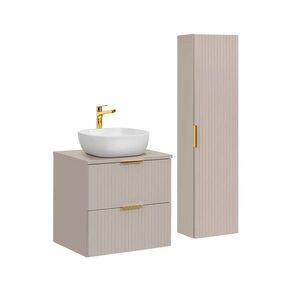 Petits-meubles KÚPEĽŇOVÝ NÁBYTOK 60.6cm Adriel 2-dielna súprava Béžová vyobraziť