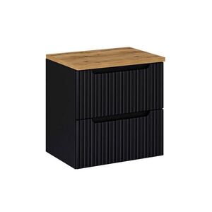 Petits-meubles SPODNÁ UMÝVADLOVÁ SKRINKA 60.4cm Riva Čierna a drevo vyobraziť