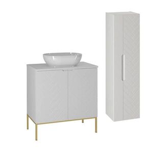 Petits-meubles KÚPEĽŇOVÝ NÁBYTOK 80.6cm Daria 2-dielna súprava Biela vyobraziť