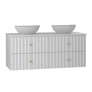 Petits-meubles DVOJITÉ UMÝVADLO 120.6cm Izae Biela vyobraziť