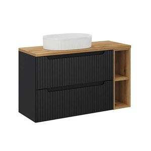 Petits-meubles UMÝVADLO 100.4cm Riva Čierna a drevo vyobraziť