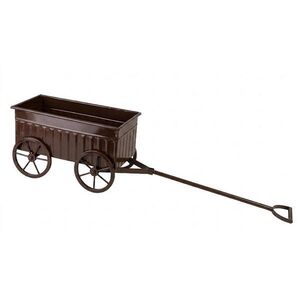 Mondex DEKORAČNÝ vozík Roger, hnedý, 38/22/22 cm, kovový vyobraziť