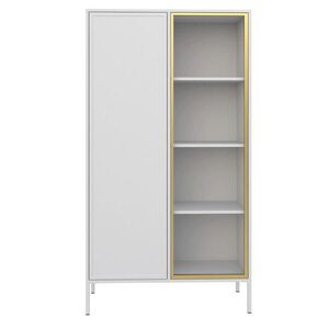 Selsey VITRÍNA Velveto biela 90 cm vyobraziť