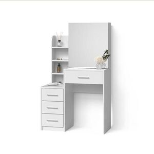 Livinity® TOALETNÝ STOLÍK Loreta, biely, 80 cm so zrkadlom vyobraziť