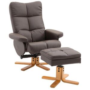 Redom RELAXAČNÉ kreslo 86/80/99 cm s podnožkou, úložným priestorom, polohovaním do 145° a otáčaním 360°, Hnedá vyobraziť
