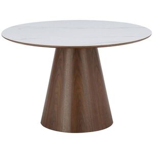 Livetastic JEDÁLENSKÝ STÔL, biela, farba vlašského orecha, 120/120/75 cm vyobraziť