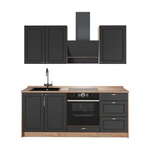Vicco SAMOSTATNÁ KUCHYŇA Fame-Line, Antracitovo-zlatý vidiecky dom/Dub Goldkraft, 190 cm, AP Oak vyobraziť