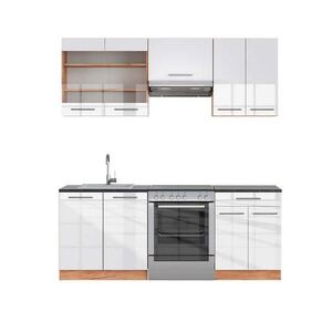 Vicco KUCHYNSKÝ KÚT Fame-Line Biely vysoký lesk/dub Goldkraft 200 cm , AP Antracit vyobraziť