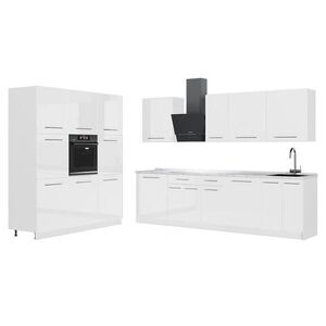 Vicco KUCHYNKA Fame-Line, Biely vysoký lesk/biely, 460 cm, AP Marble vyobraziť