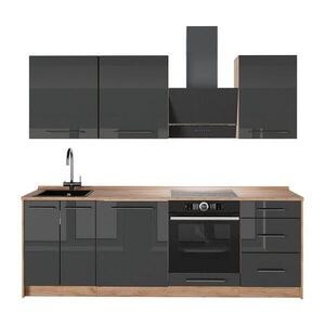 Vicco KUCHYNKA Fame-Line, Antracit vysoký lesk/Dub Goldkraft, 230 cm, AP Oak vyobraziť