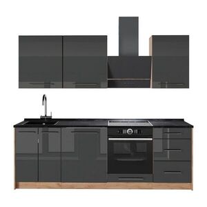 Vicco KUCHYNKA Fame-Line, Antracit vysoký lesk/Dub Goldkraft, 230 cm, AP Antracit vyobraziť