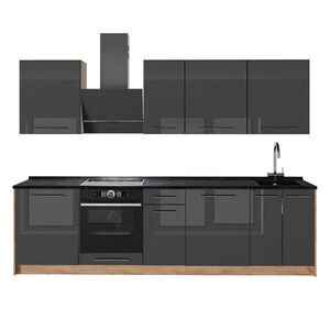 Vicco KUCHYNKA Fame-Line, Antracit vysoký lesk/Dub Goldkraft, 280 cm, AP Antracit vyobraziť