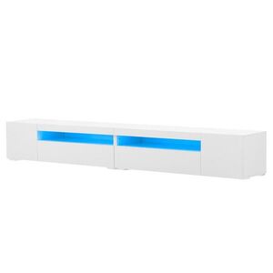 OKWISH TV skrinka 240/38, 5/35, 5 cm biela s variabilným LED osvetlením zo MDF vyobraziť