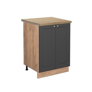 Vicco KUCHYNSKÁ SPODNÁ SKRINKA Fame-Line Antracitové zlato 60 cm , AP Oak vyobraziť