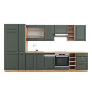 Vicco KUCHYNSKÝ KÚT Fame-Line Vidiecky dom zeleno-zlatý/dub Goldkraft 355 cm , AP Oak vyobraziť
