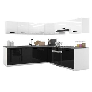 B BELINI GROUP KUCHYNSKÁ linka Italia 7 420 cm, s pracovnou doskou, biela/čierna vyobraziť
