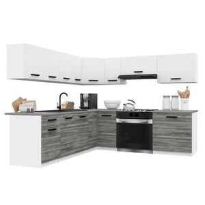 B BELINI GROUP KUCHYNSKÁ linka Italia 7 420 cm, s pracovnou doskou, bielo-sivá glamour matná vyobraziť