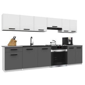 B BELINI GROUP KUCHYNSKÁ linka Italia 2 240 cm, s pracovnou doskou, bielo-sivá vyobraziť