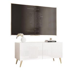 Idohome TV skrinka ANGEL biela lesklá stojaca s LED osvetlením 100 cm vyobraziť