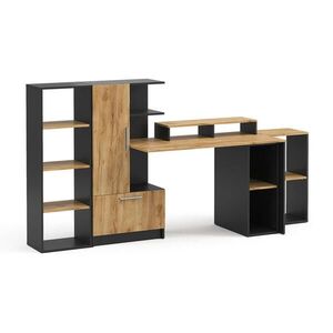 Vicco PÍSACÍ STÔL Tomy, antracitová/Dub Goldkraft, 150 x 59 cm Sada 5 kusov vyobraziť