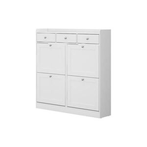 Vicco SKLÁPAČ TOPÁNOK Vitto biely 100 x 99.5 cm s 3 zásuvkami a 4 skladacími priehradkami vyobraziť