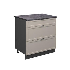 Vicco KUCHYNSKÁ SPODNÁ SKRINKA Fame-Line GreyBeige 80 cm s 3 zásuvkami, AP antracit vyobraziť