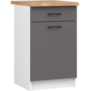 RAUMHIRSCH FURNITURE SPODNÁ SKRÍŇ Biela, grafitovo šedá 85/50/46 vyobraziť