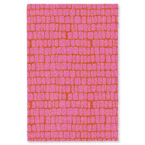 OnlyWow KOBERCE - Organic - Mriežka - Ružová - 140x200 cm vyobraziť