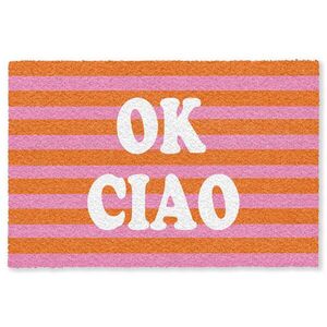 MuchoWow ROHOŽKA Ciao - Citát - Pruhy 180x120 cm vyobraziť