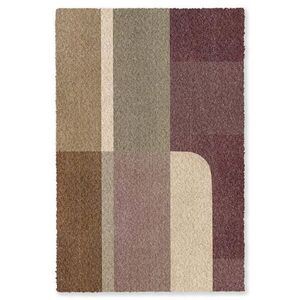 OnlyWow KOBERCE - Roviny - abstraktné - Bordeaux - línie - 140x200 cm vyobraziť