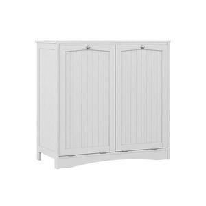 Vicco KÚPEĽŇOVÁ SKRINKA Bianco biely 83 x 80 cm s 2 košmi na bielizeň vyobraziť