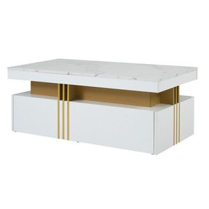 Urban Meuble KONFERENČNÝ STOLÍK biely 100/50/40 cm vyobraziť