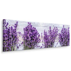 Muralo PANORAMATICKÝ OBRAZ Levandule Květiny Příroda 3D 145 x 45 cm vyobraziť
