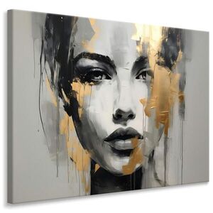 Muralo OBRAZ NA PLÁTNĚ Žena PORTRÉT Abstrakce Glamour 100 x 70 cm vyobraziť