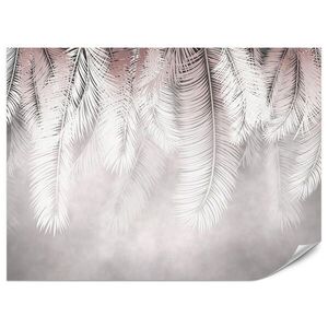 Muralo FOTOTAPETA Pre Jedáleň Veľké Palmy Listy Boho Béžová 150 x 105 cm vyobraziť