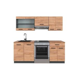 Vicco KUCHYNSKÝ KÚT R-Line Goldkraft dub/antracit 200 cm , AP Oak vyobraziť