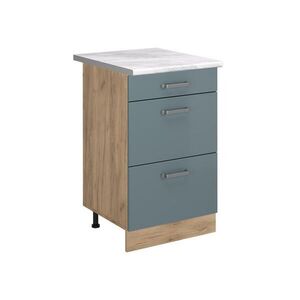 Vicco KUCHYNSKÁ SPODNÁ SKRINKA R-Line, Modrošedá/Dub Goldkraft, 50 cm Marmori työtaso vyobraziť