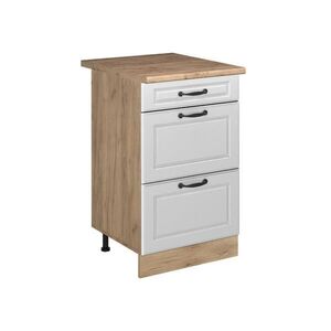 Vicco KUCHYNSKÁ SPODNÁ SKRINKA R-Line, Biely vidiecky dom/Dub Goldkraft, 50 cm Goldkraft tammi työtaso vyobraziť