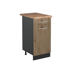 Vicco KUCHYNSKÁ SPODNÁ SKRINKA R-Line, Remeselný dub/antracitová, 40 cm Goldkraft tammi työtaso vyobraziť