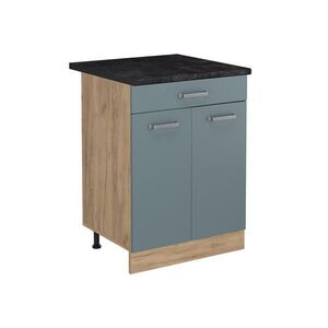 Vicco KUCHYNSKÁ SPODNÁ SKRINKA R-Line, Modrošedá/Dub Goldkraft, 60 cm so zásuvkou antrasiitti työtaso vyobraziť