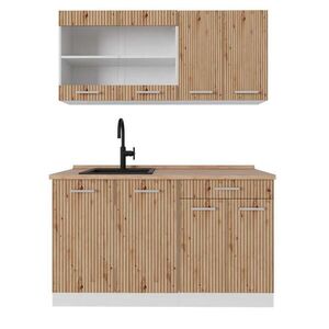 Vicco JEDNOLÔŽKOVÁ KUCHYŇA R-Line Remeselný dub 140 cm , AP Oak vyobraziť